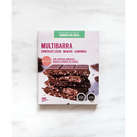 Multibarra Chocolate Leche, Manjar, Almendra 