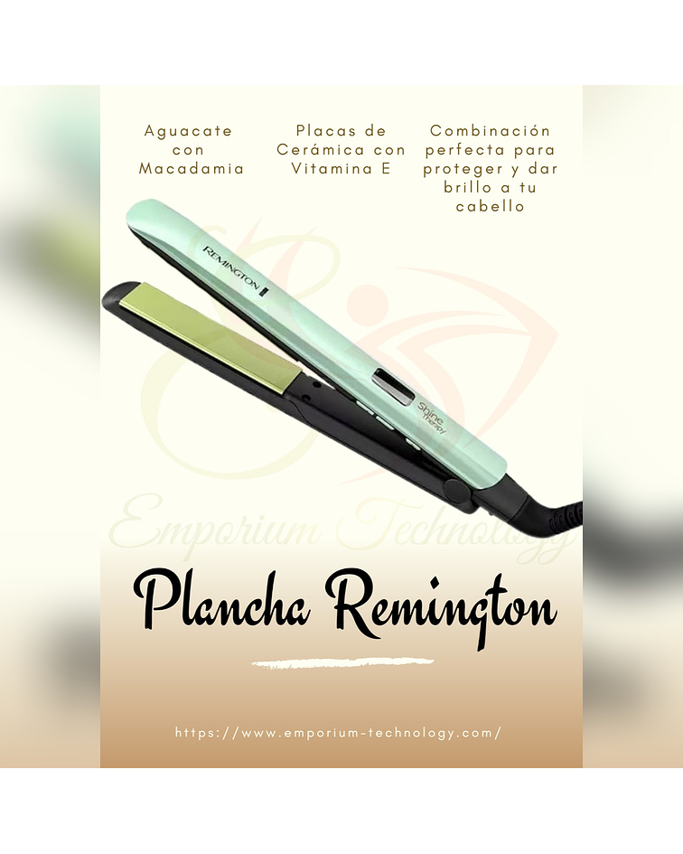 Plancha Remington Aguacate y Macadamia