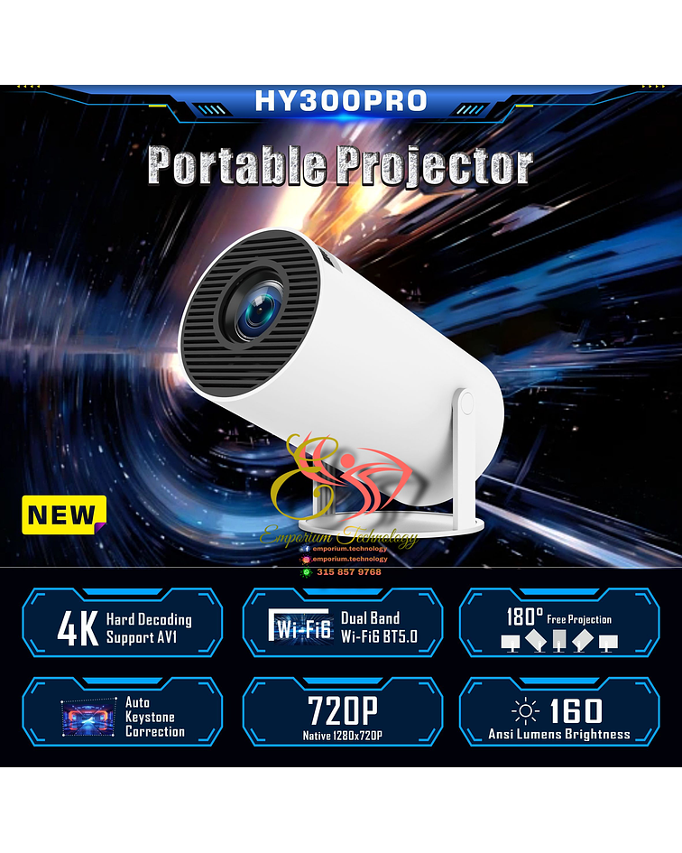 Smart Proyector HY300 Android