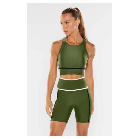 Top Nadado Liso  Power Green 3526