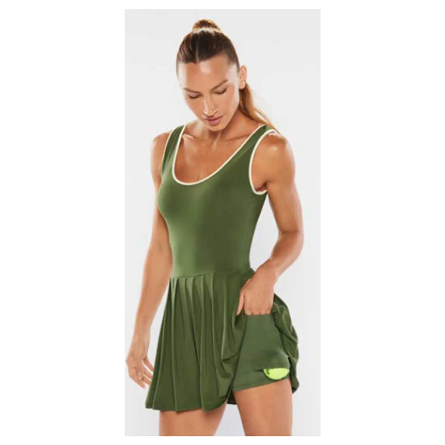 Vestido Liso Power Green - 5944 2