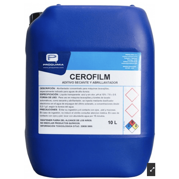 ABRILLANTADOR VAJILLA CEROFILM 10 LT 