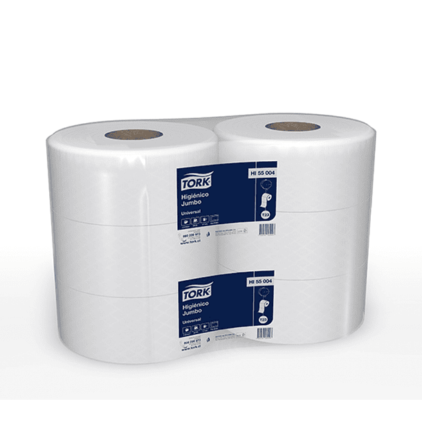 TORK HIGIÉNICO UNIVERSAL JUMBO HS 6 x 500 mts 