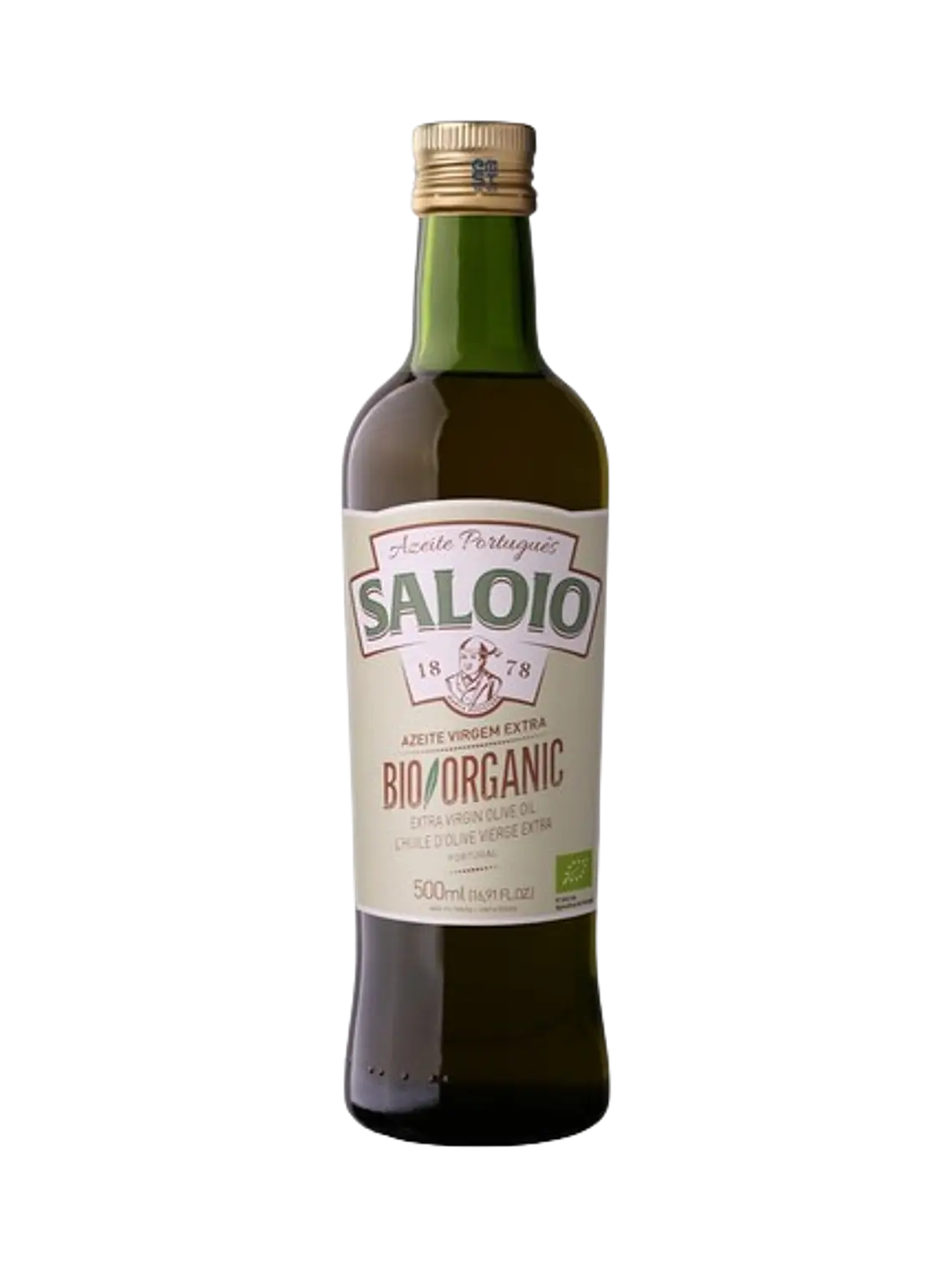Saloio Virgem Extra Biológico 500ml Garrafa 1