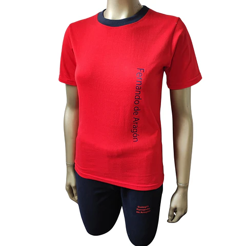 Polera Gimnasia Unisex, Colegio Fernando de Aragon 