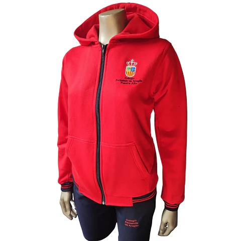 Poleron con Gorro Unisex, Colegio Fernando de Aragon 