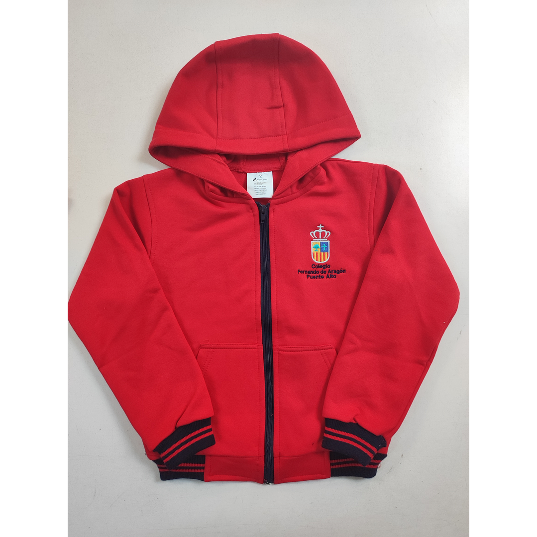 Poleron con Gorro Unisex, Colegio Fernando de Aragon  2
