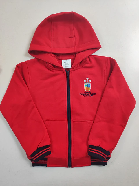 Poleron con Gorro Unisex, Colegio Fernando de Aragon 