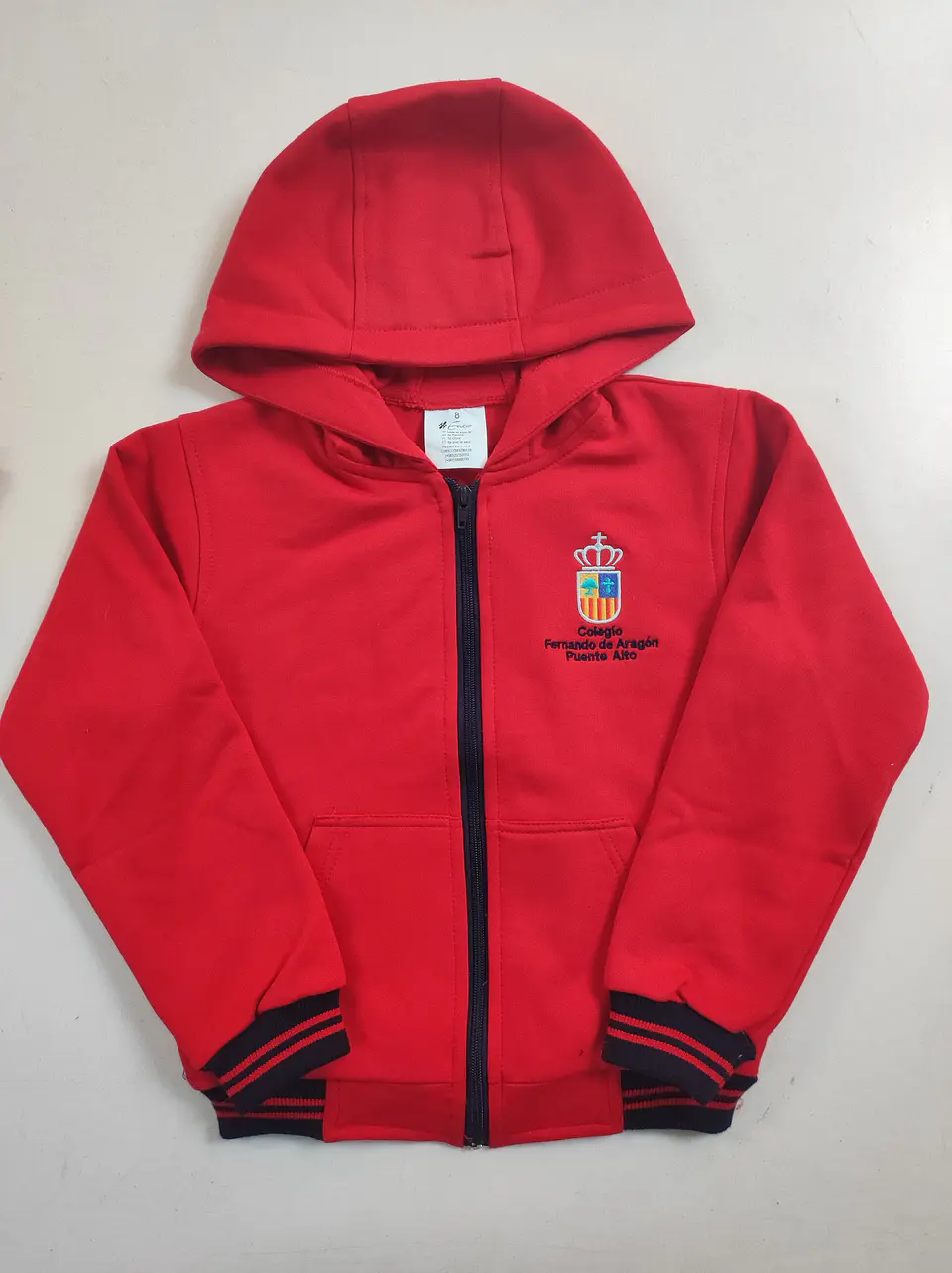 Poleron con Gorro Unisex, Colegio Fernando de Aragon  2