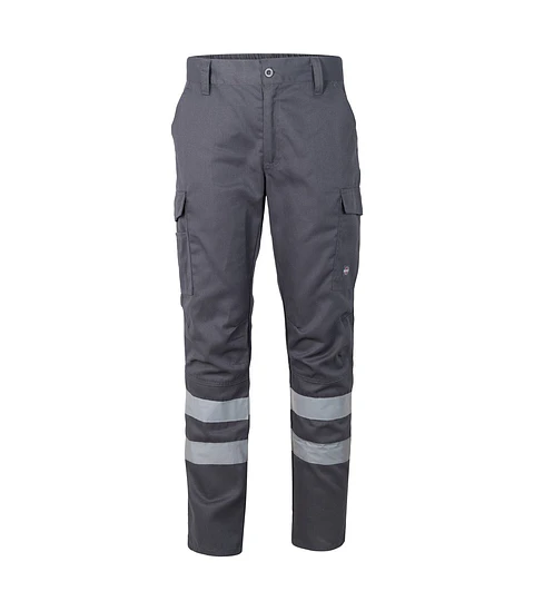 Pantalon Cargo Gabardina con cinta reflectante 