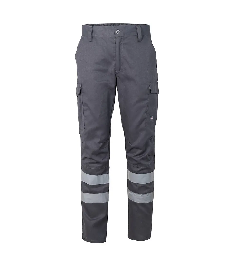 Pantalon Cargo Gabardina con cinta reflectante  1