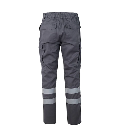 Pantalon Cargo Gabardina con cinta reflectante 