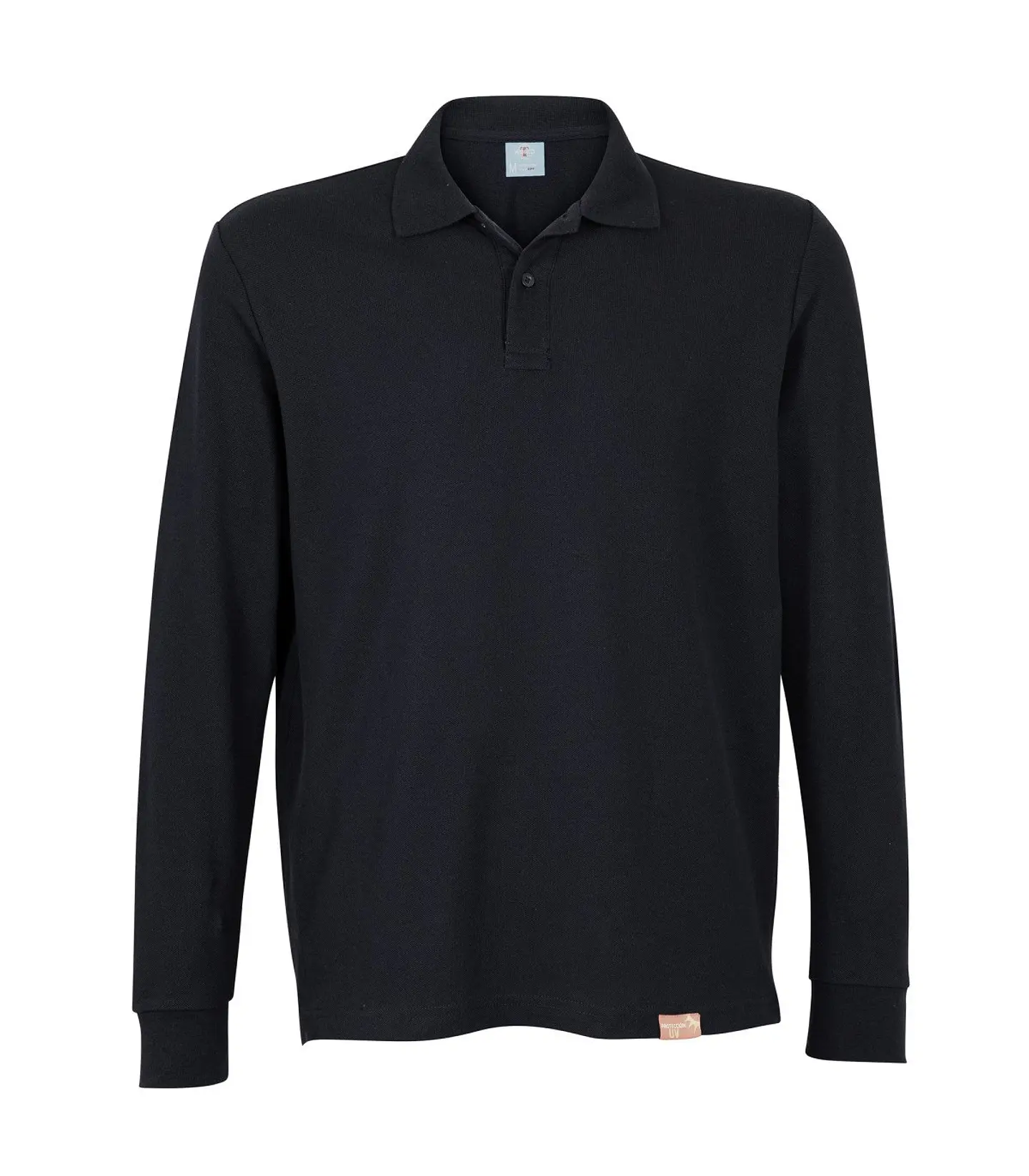 Polera Pique Manga Larga Hombre 80% Algodon 6