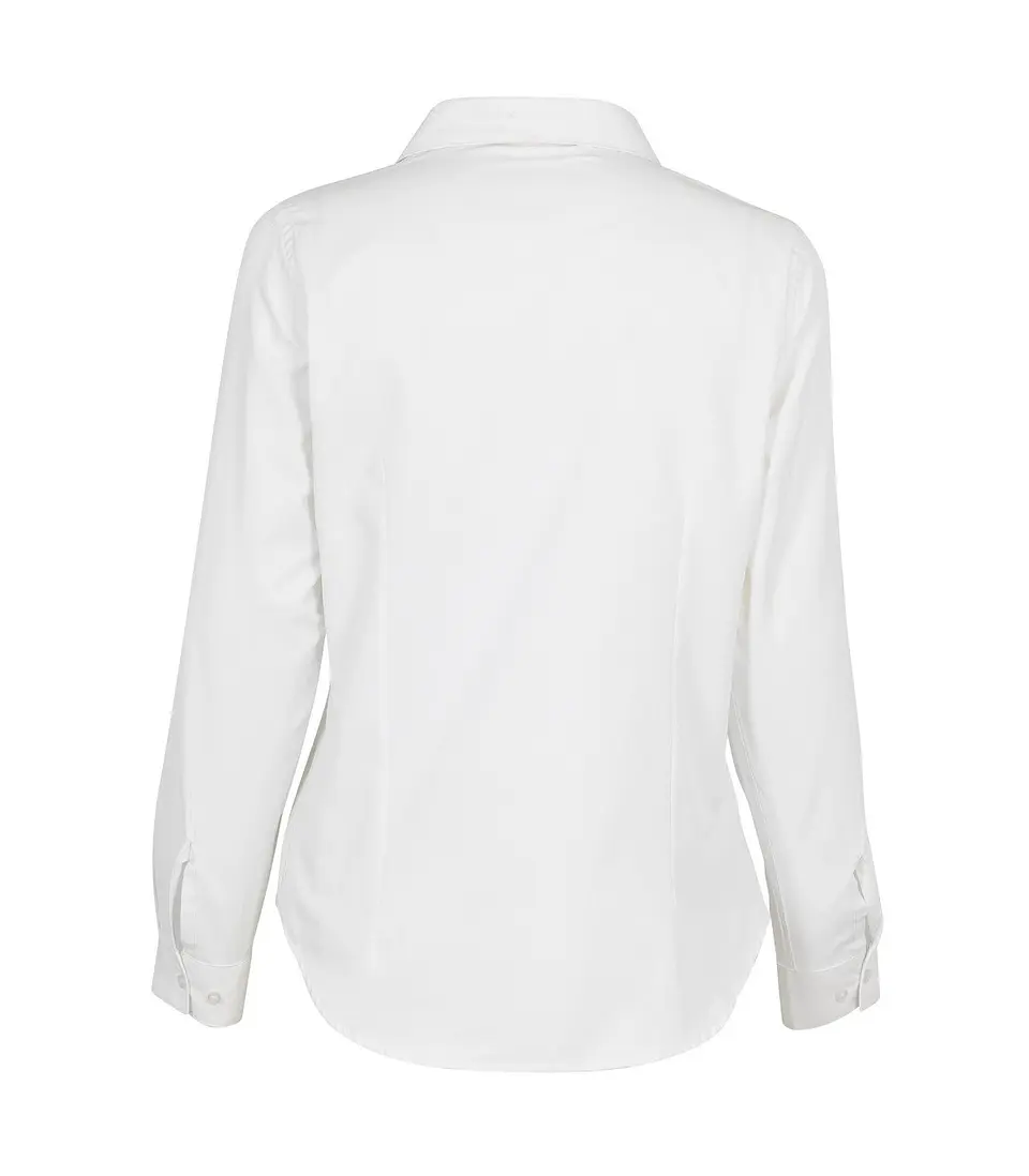 Blusa Oxford Light Manga Larga Mujer 4