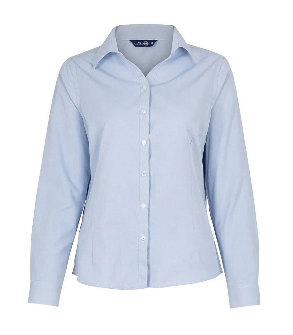Blusa Oxford Light Manga Larga Mujer 5