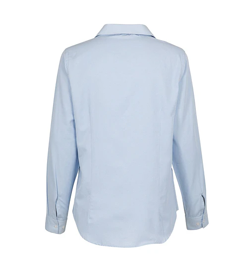 Blusa Oxford Light Manga Larga Mujer