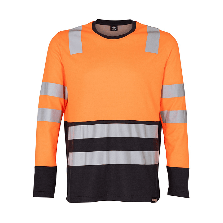 Polera Hibrida Hi-Vis Bi Color Manga Larga Hombre 3