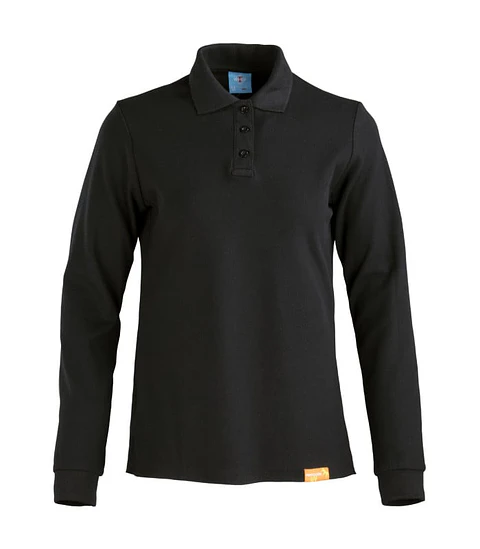 Polera Pique Manga Larga Mujer 80% Algodon 