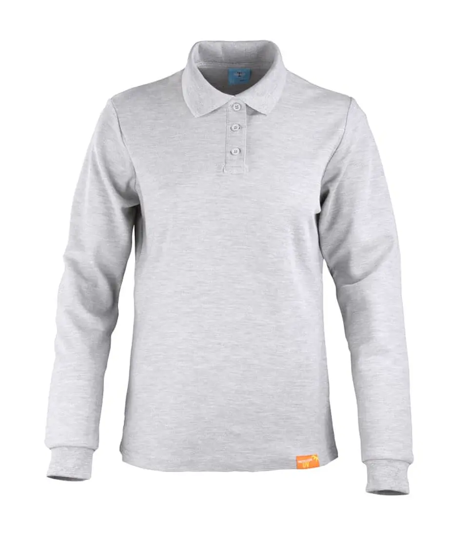Polera Pique Manga Larga Mujer 80% Algodon  3