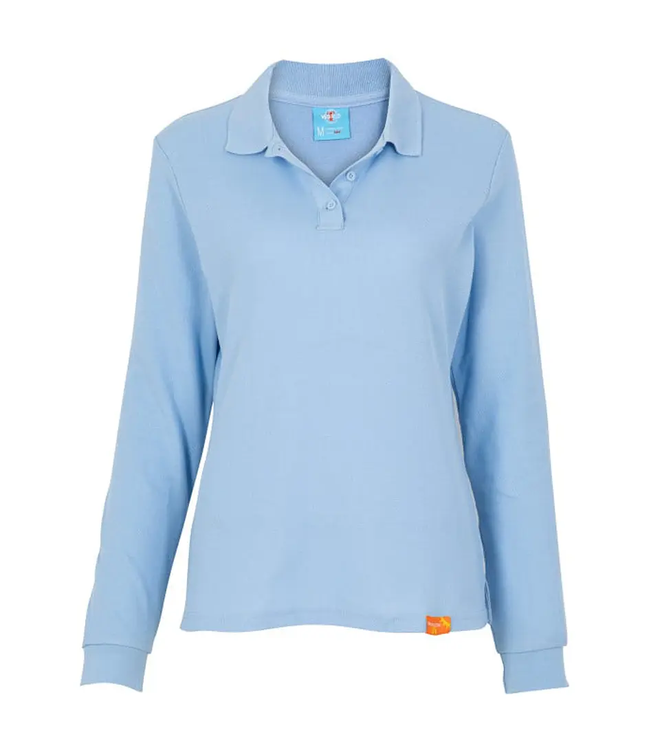 Polera Pique Manga Larga Mujer 80% Algodon  7