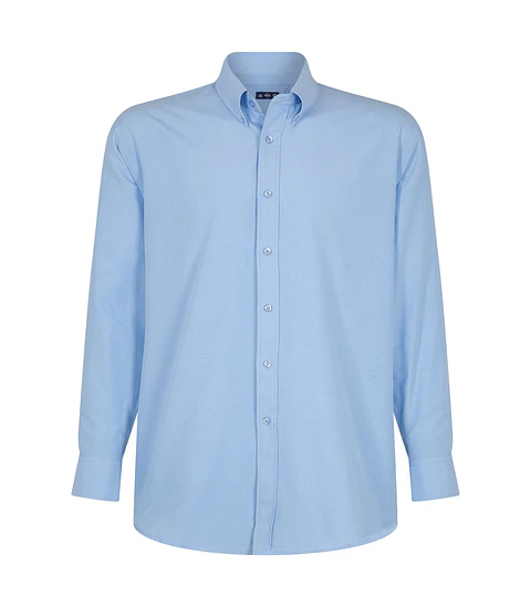Camisa Oxford Manga Larga Hombre