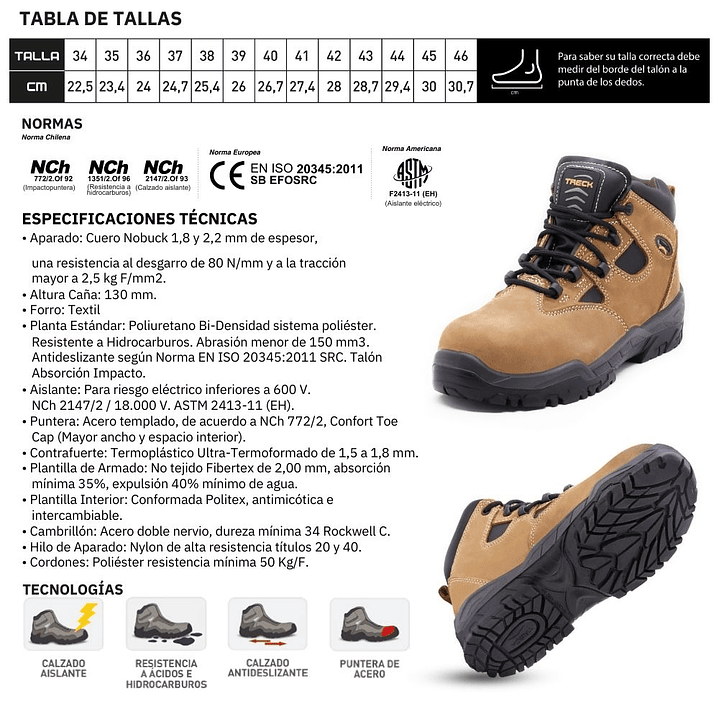 Botín Nitro 655 Nobuck Café Unisex 7