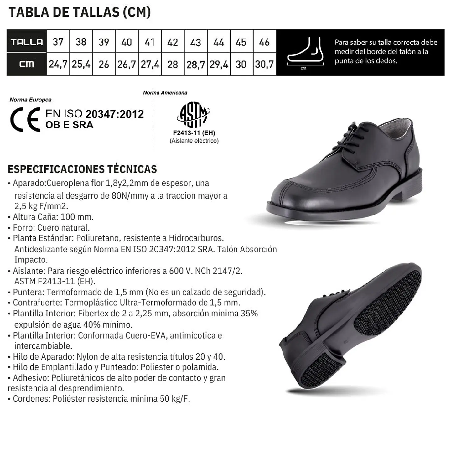 Zapato Ocupacional Office III Negro 5