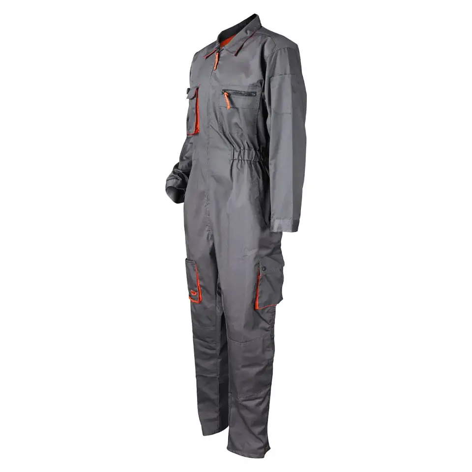 Overol Piloto Gabardina Gris/Naranjo 3