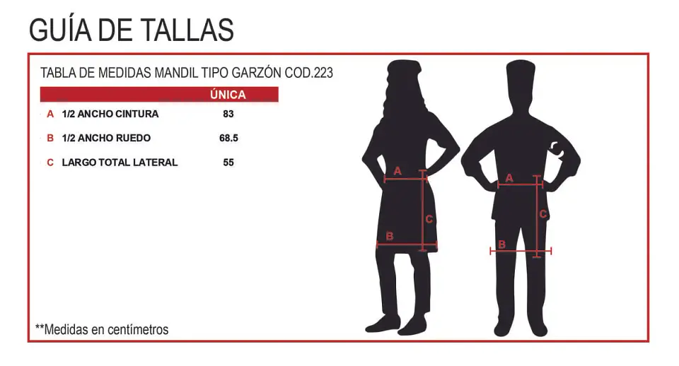 Mandil Tipo Garzon Unisex 3