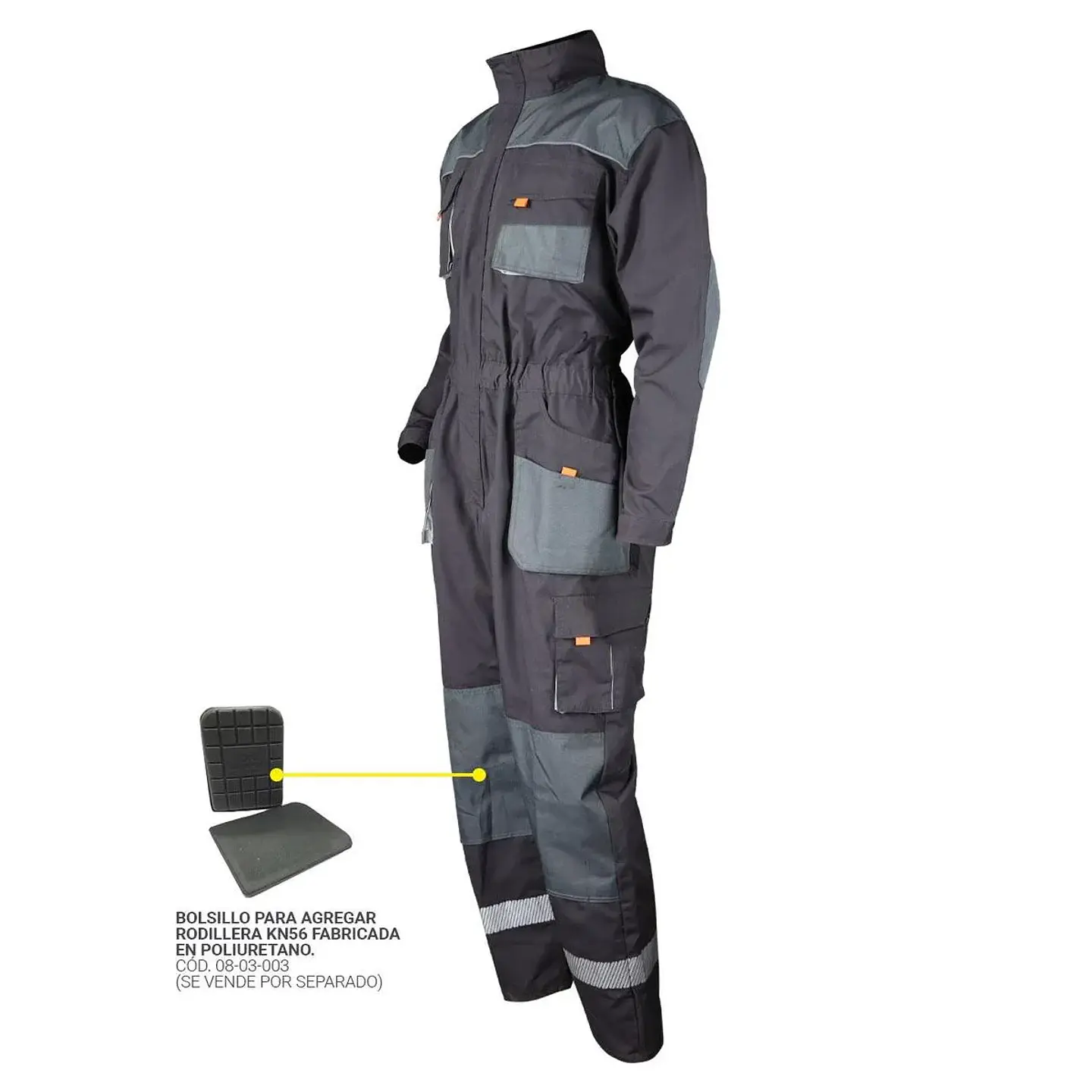 Overol Canvas Gris/Negro XR-100 2
