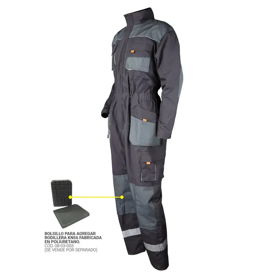 Overol Canvas Gris/Negro XR-100 2