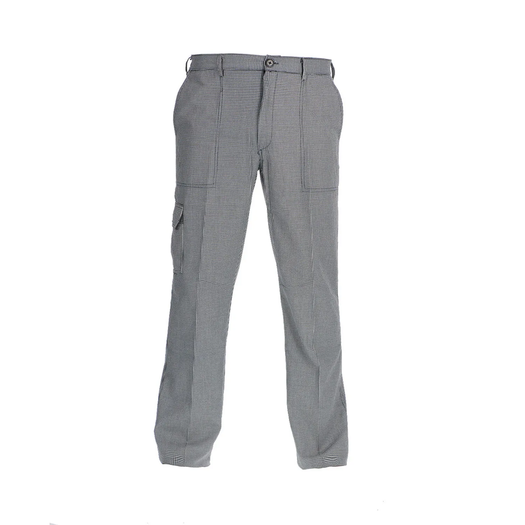 Pantalon Chef Pie De Poule Gabardina Unisex 1