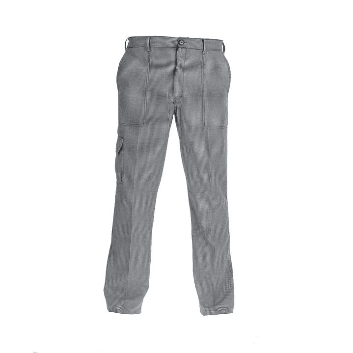Pantalon Chef Pie De Poule Gabardina Unisex 1