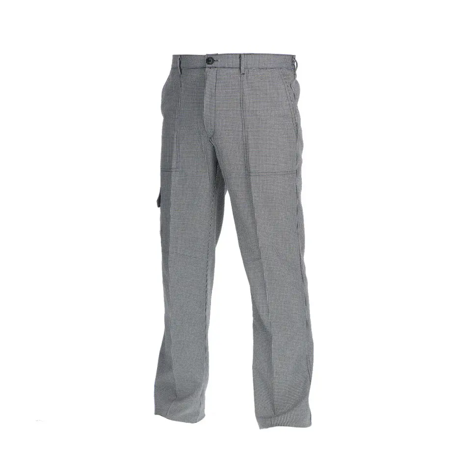 Pantalon Chef Pie De Poule Gabardina Unisex 2