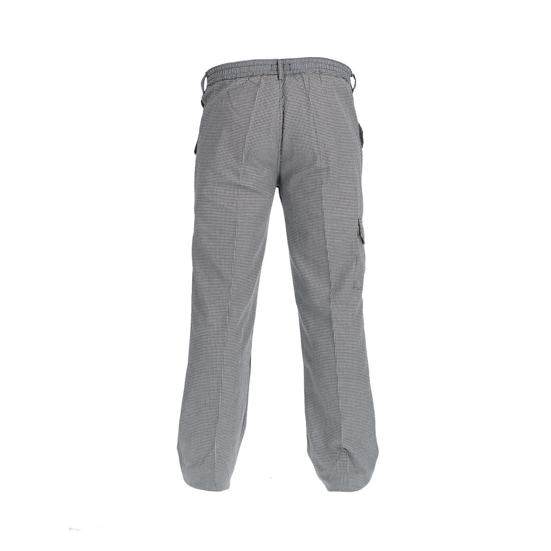 Pantalon Chef Pie De Poule Gabardina Unisex 3