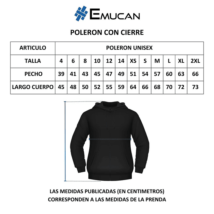 Poleron Algodon, Escuela Gabriela  3