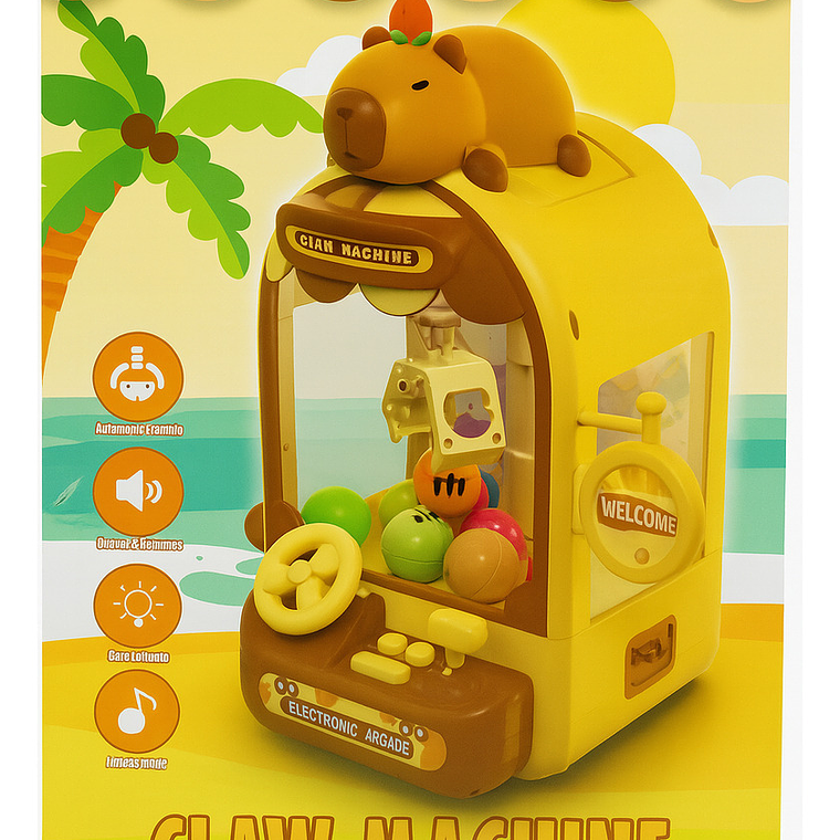 Máquina Atrapa Peluche Capibara 2