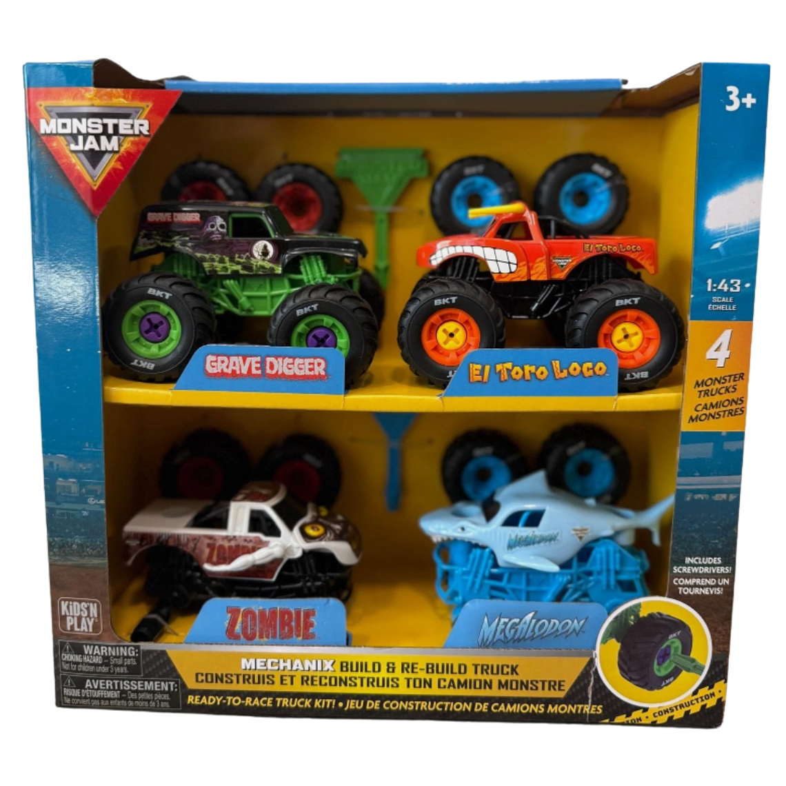 Monster Jam set 4 camiones 1