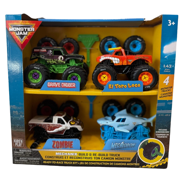 Monster Jam set 4 camiones 1
