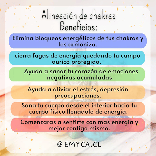 Alineación y Armonización de chakras  