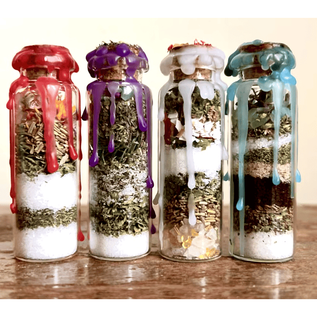 Spell jars Amuletos Embotellados 