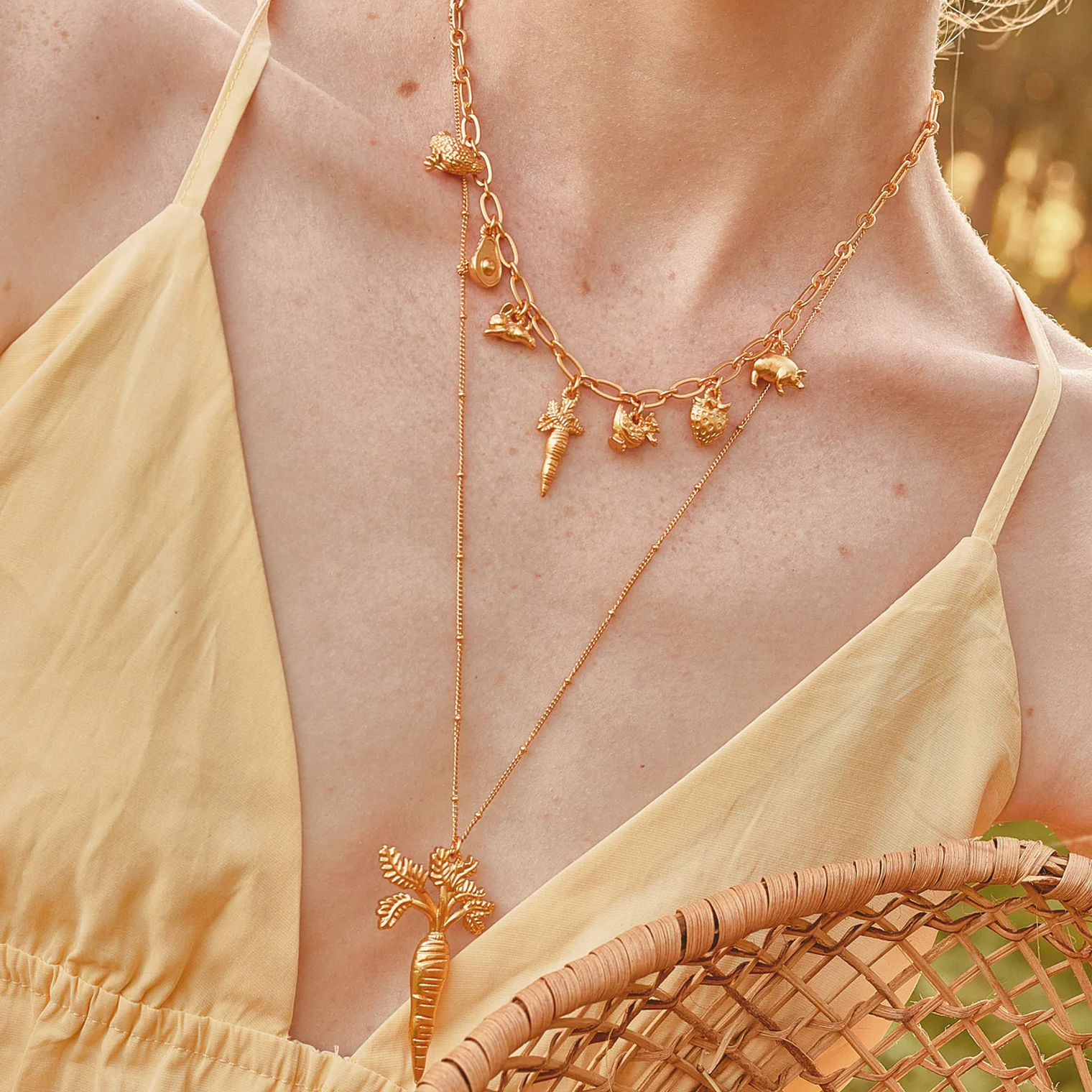 Set 2 Collares y Aretes Pradera 7