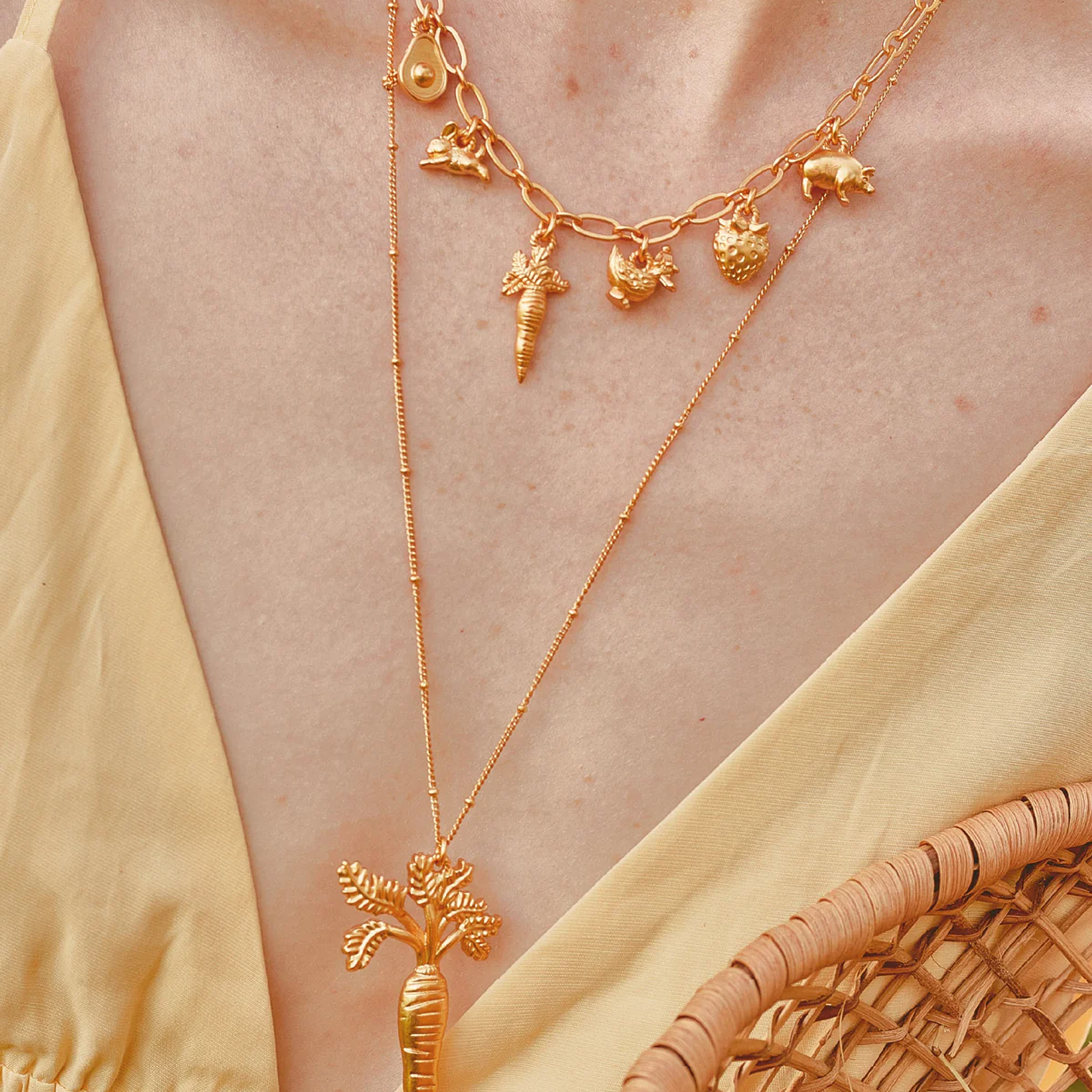 Set 2 Collares y Aretes Pradera 5