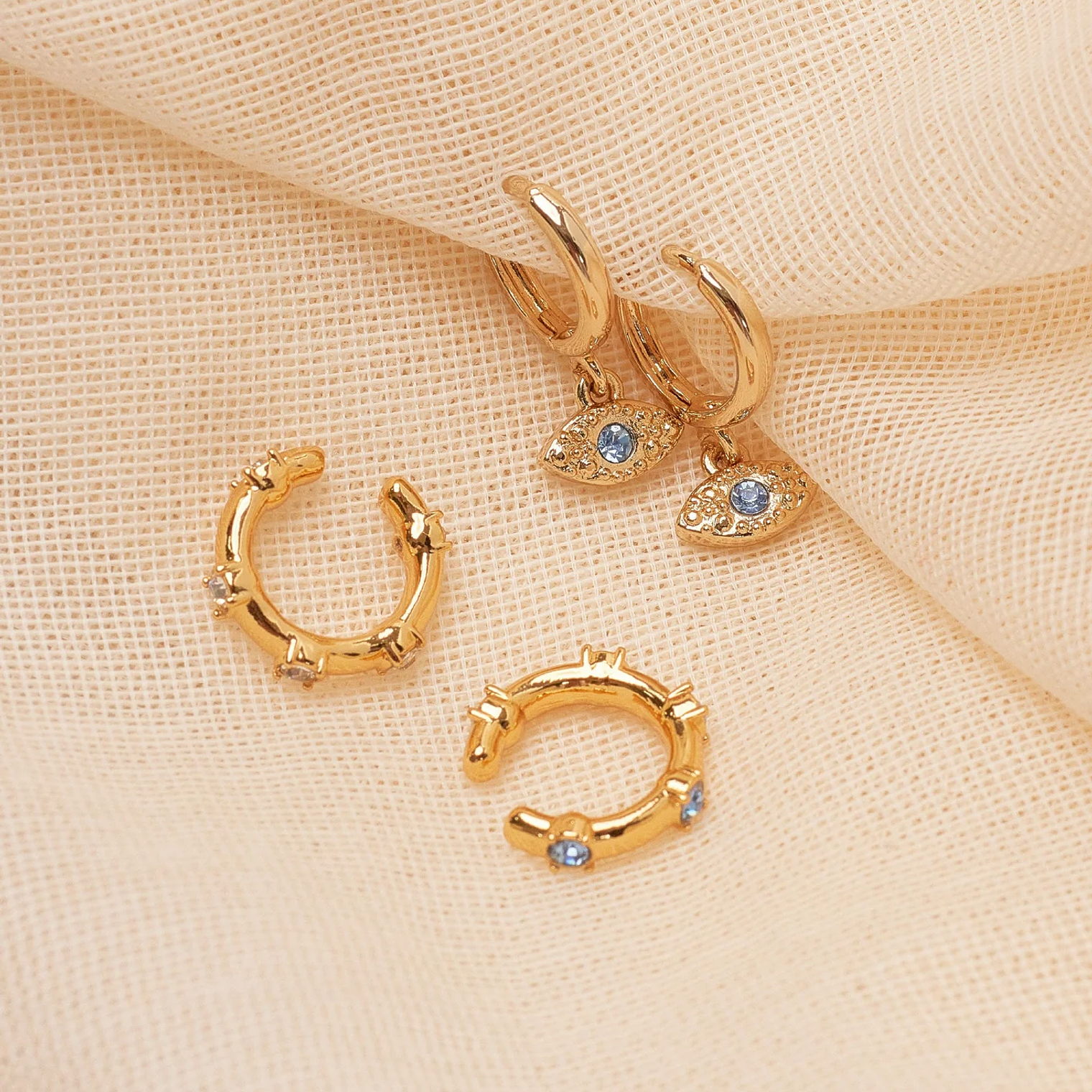 Set de 3 Aretes Mares 4