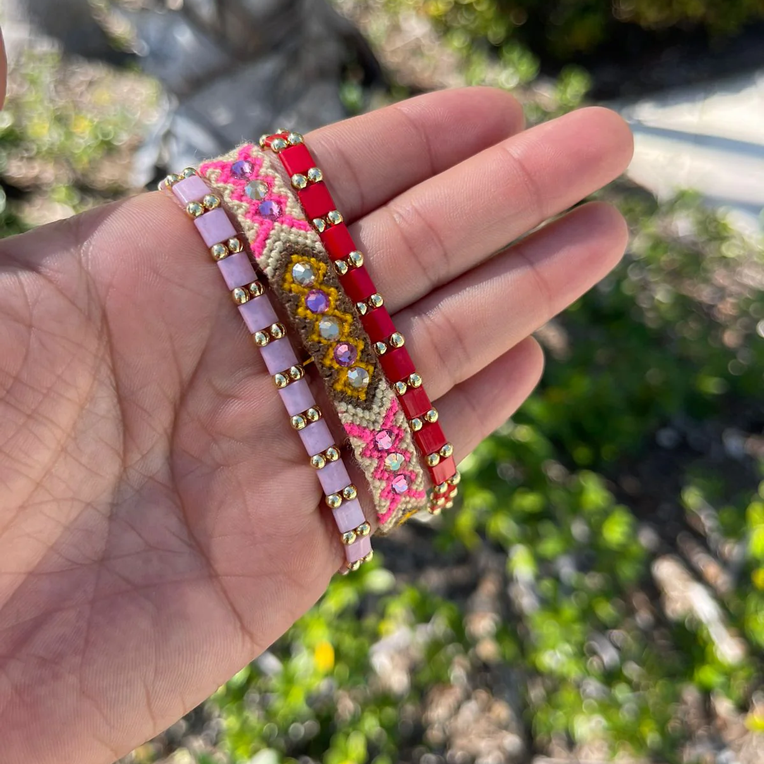 Miyuki Bracelet - Light Pink 3