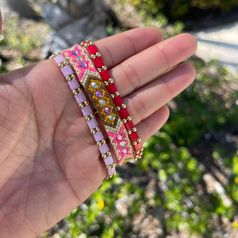 Miyuki Bracelet - Light Pink 3