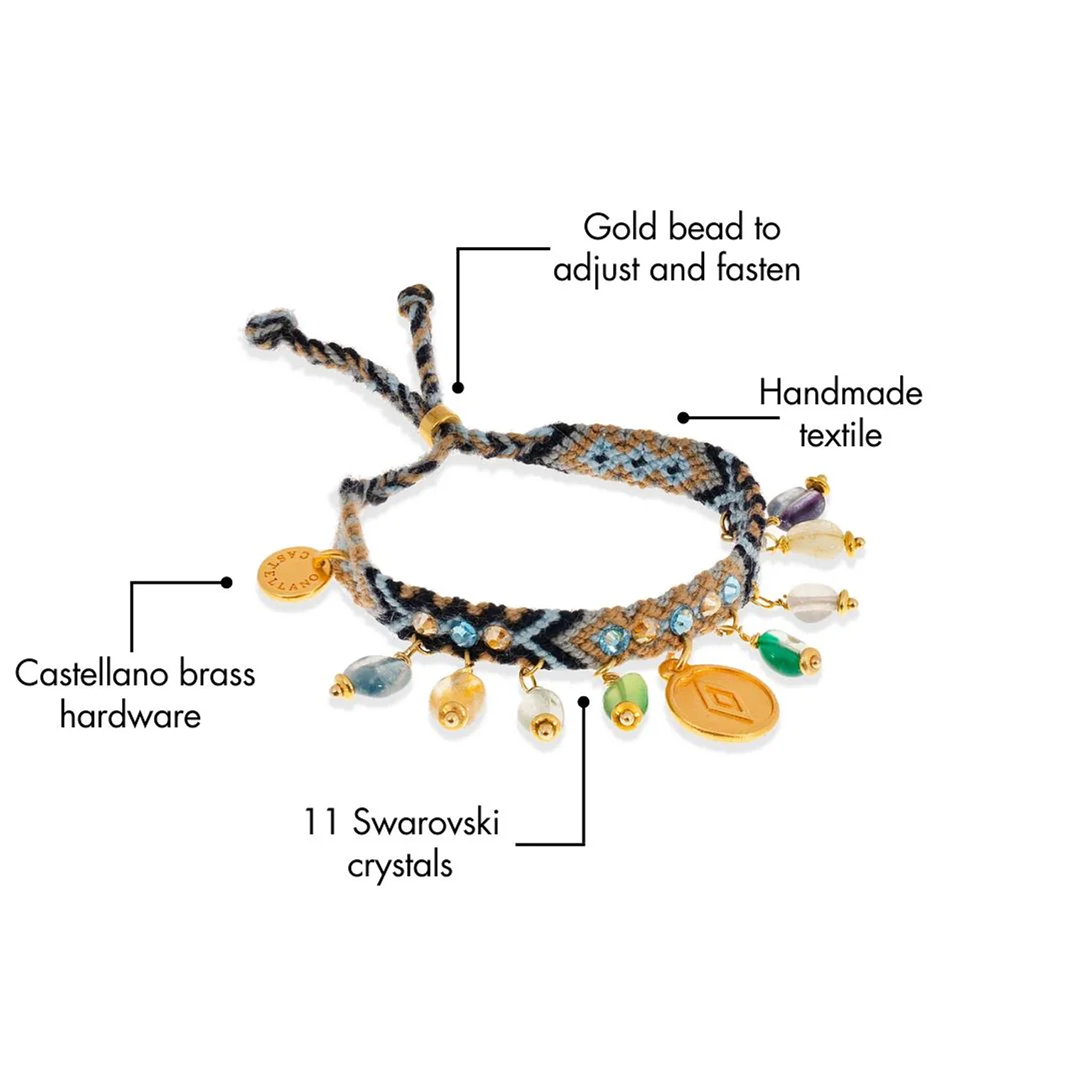 Kalepsu Wayuu bracelet - Blue Beach 3