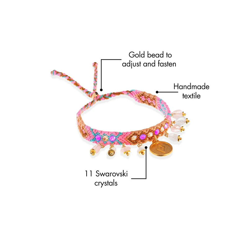 Pulsera Kalepsu Wayuu - Barbie 3