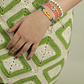 Wayuu Skinny bracelet - Aqua - Miniatura 2