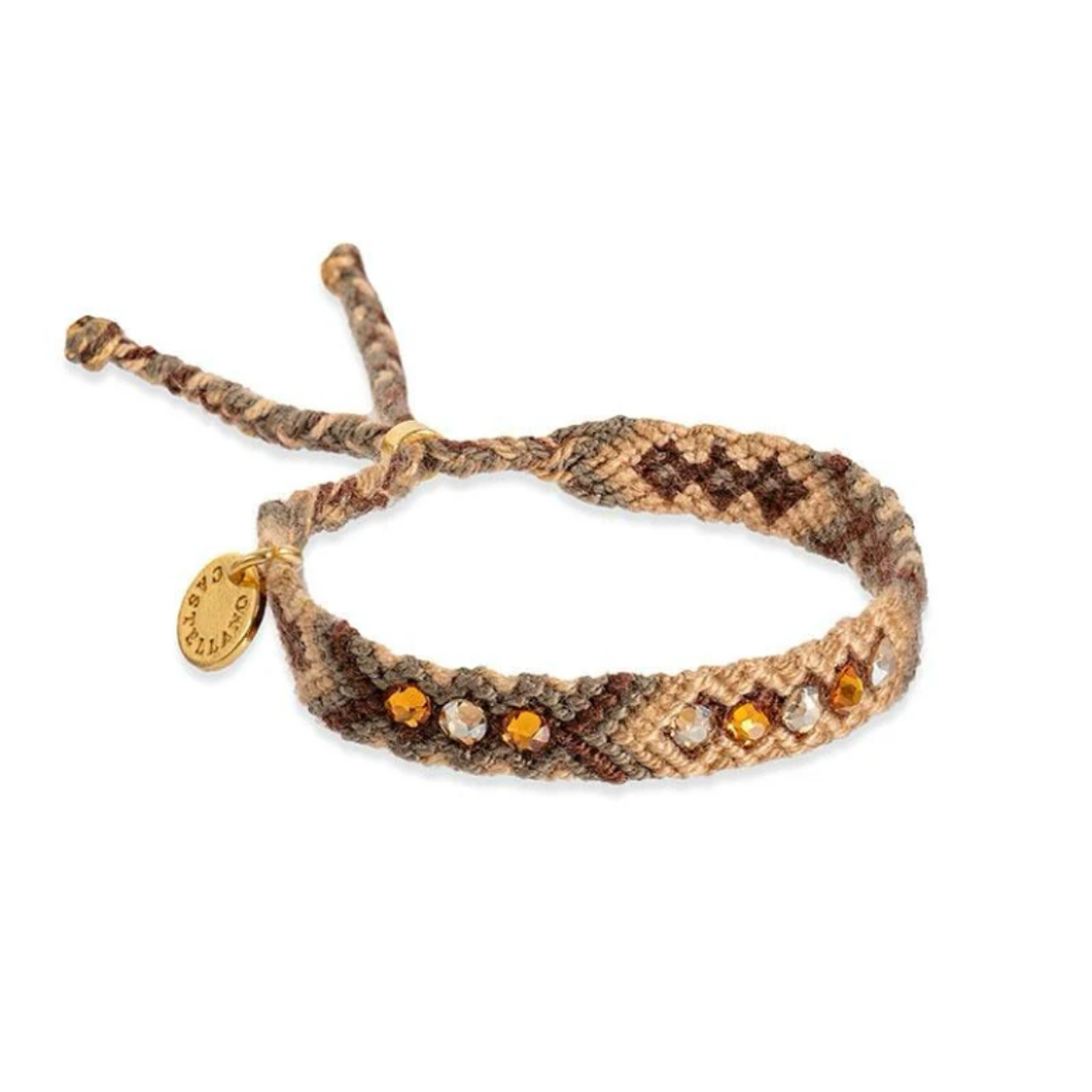 Wayuu Skinny Bracelet - Camel 1